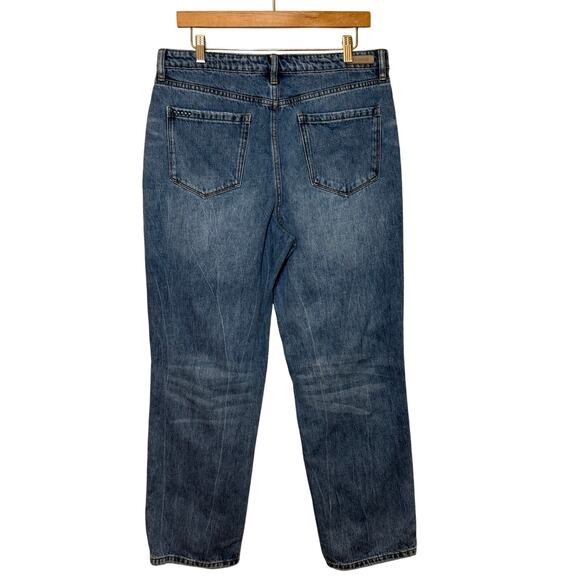 Blank NYC Howard Mid-Rise Loose Fit Distressed Denim Jean Blue Women's Size 31 - Picture 2 of 9